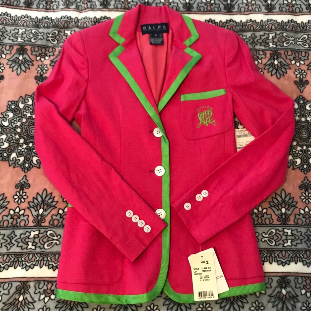 Vintage Ralph Lauren Linen Blazer - Size 2